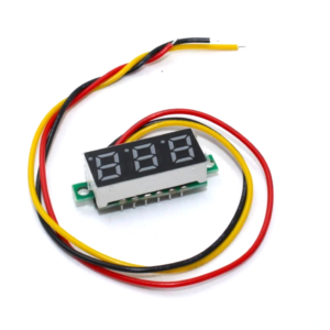 100v Wire - 0.28inch 0-100V Three Wire DC Voltmeter Red