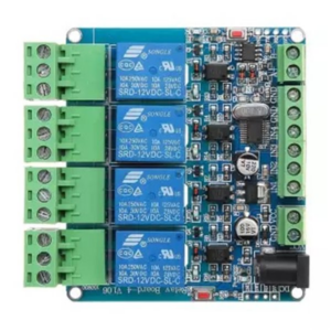 12V Modbus RTU 4, Channels Relay Module, Input Optocoupler, Isolation RS485 MCU for, Arduino.3