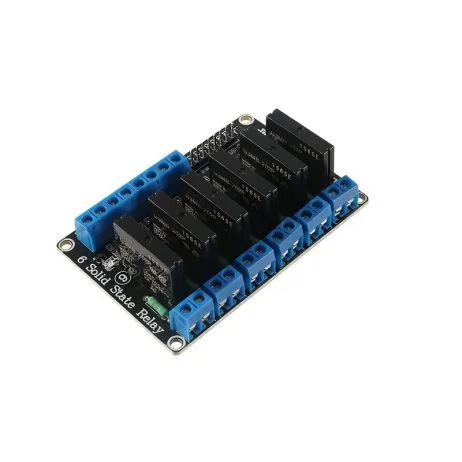 24v Module 450176 - 6 Channel 3-24V Relay Module Solid State Low Level SSR DC Control DC with Resistive Fuse