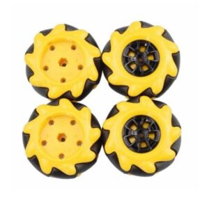 60mm Wheel - Yellow McNamum Wheel 60MM-K （4pcs/set） Compatible with 6.7mm couplings