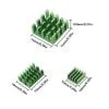 Green 3 in 1 Heat Sink Set Aluminum for Raspberry Pi 4B 3