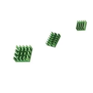 Green Heat Sink - Green 3 in 1 Heat Sink Set Aluminum for Raspberry Pi 4B