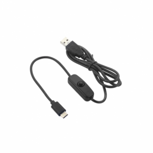 5v Cable Raspberry Pi - 5V 3A USB to Type C Cable With ON/OFF Switch Power Control for Raspberry Pi 4B (1.5 Meters Black)