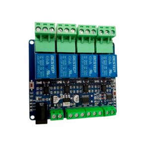 7-24V Modbus RTU 4, Channels Relay Module, RS485TTL Anti-Reverse, Connection.5