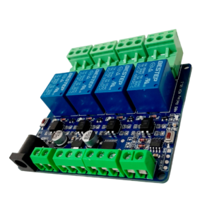 7-24V Modbus RTU 4, Channels Relay Module, RS485TTL Anti-Reverse, Connection.6