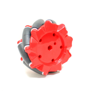 80mm-A Mecanum Wheel Compatible with 6.7mm Coupling (Pack of 4)-Red.7