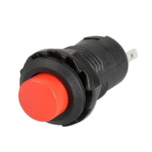 Red R13-502 12MM 2PIN Momentary Self-Reset Round Cap Push Button Switch