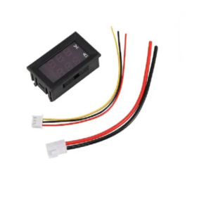 Dual Led 0.28 ” Display for DC0-100V 100A Voltage and Current Test Digital Instrument, Digital Meter Panel Amplifier Red Blue 100A