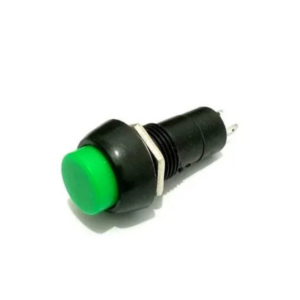 Green PBS-11A 12MM 2PIN Self-Locking Round Plastic Push Button Switch