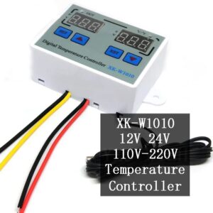 W1010 Controller - XK-W1010 AC110V-220V C/F Digital Temperature Controller 10A with 1m Cable