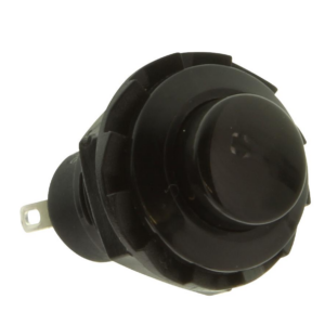 Black R13-502 12MM 2PIN Momentary Self-Reset Round Cap Push Button Switch.3