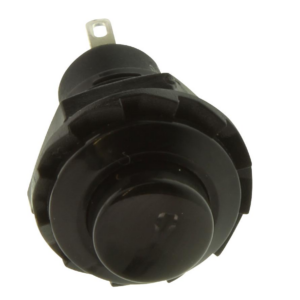 Black R13-502 12MM 2PIN Momentary Self-Reset Round Cap Push Button Switch.4