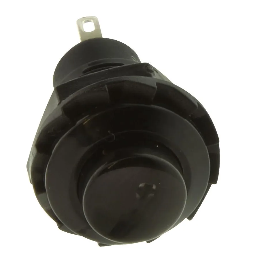 Black R13-502 12MM 2PIN Momentary Self-Reset Round Cap Push Button Switch.4