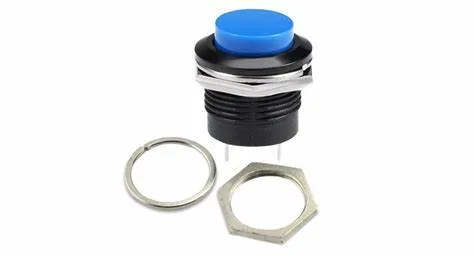 Blue R13-507 16MM 2PIN Momentary Round Cap Push Button Switch.4