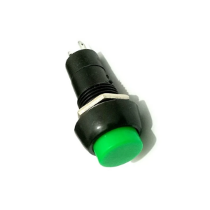 Green PBS-11A 12MM 2PIN Self-Locking Round Plastic Push Button Switch.2