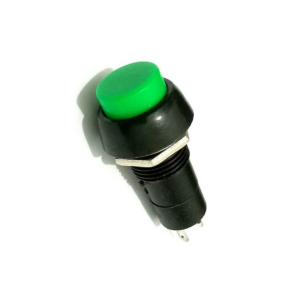 Green PBS-11A 12MM 2PIN Self-Locking Round Plastic Push Button Switch.3