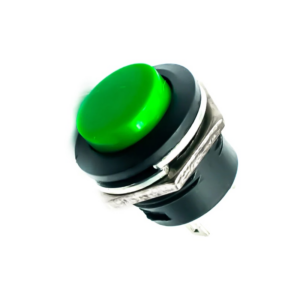 Green R13-507 16MM 2PIN Momentary Self-Reset Round Cap Push Button Switch.2