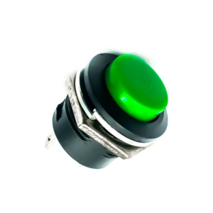 Green R13-507 16MM 2PIN Momentary Self-Reset Round Cap Push Button Switch.3