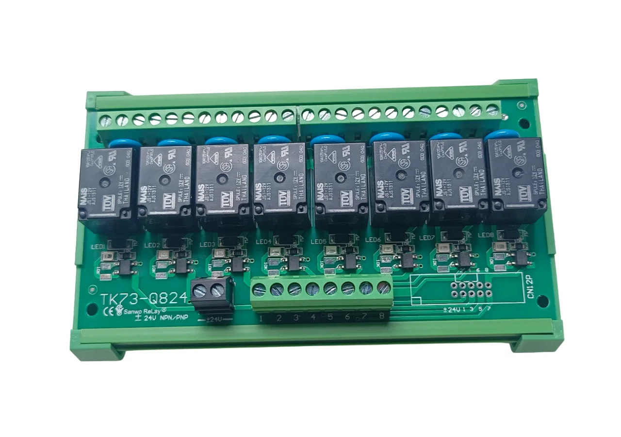 12v Module 450933 - 12V 8 Channels Relay Module High and Low Triggering Optocoupler Isolation Relay Module PLC Signal Ampl...