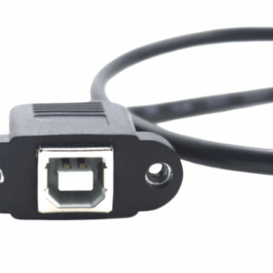 50cm USB 2.0 B Female Socket, Printer To B Male Plug Panel Mount, Extension Cable