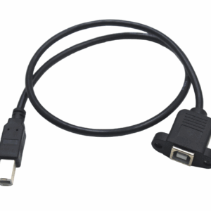 50cm USB 2.0 B Female Socket, Printer To B Male Plug Panel Mount, Extension Cable