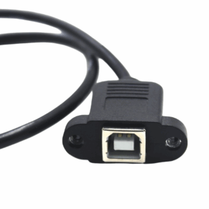 50cm USB 2.0 B Female Socket, Printer To B Male Plug Panel Mount, Extension Cable