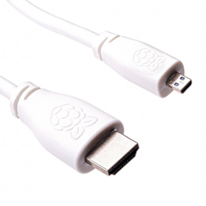 Official Micro-HDMI (Male) to Standard HDMI (Male) Cable for Raspberry Pi.3