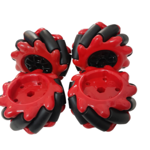 Red Mecanum Wheel 60MM- K（4pcsset）Compatible with 6.7mm couplings.5