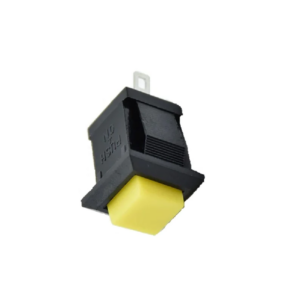 Yellow DS-430 2PIN ONOFF Self-Reset Square Push Button Switch（NO Press Break）.3