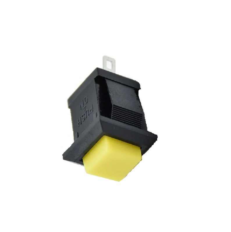 Yellow DS-430 2PIN ONOFF Self-Reset Square Push Button Switch(NO Press Break).3 Yellow DS-430 2PIN ONOFF Self-Reset Square Push Button Switch(NO Press Break).3