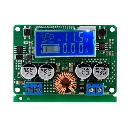 7a Power Supply - 7A DC 60V Adjustable Step-Down Regulator NC Power Supply Module Current Voltage Meter LCD Display(With C...