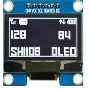 1.3" Inch SPI OLED LCD Module 6pin(with GND VCC) White SH1106 Chip