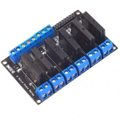 24v Module 457273 - 6 Channel 24V Relay Module Solid State Low Level SSR DC Control 250V 2A with Resistive Fuse