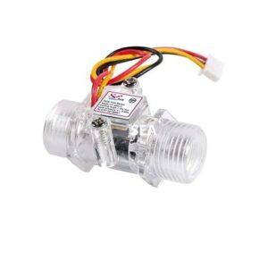 S201c Sensor - Transparent Water Flow Sensor (Sea) YF-S201C Flowmeter G1/2 1-30L/min 5-15V