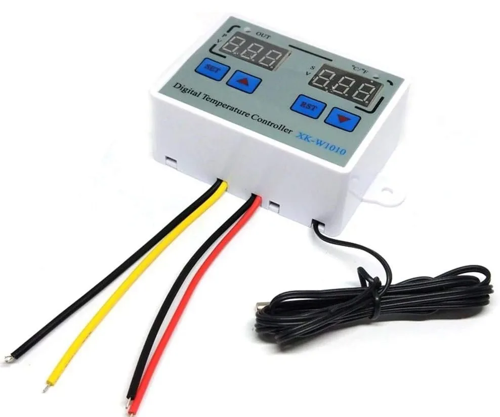 W1010dc24v Controller - Normal Mode: In normal mode, the left red digital tube displays real-time temperature, while the b...