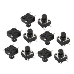 6x6x7.3mm Tactile Push Button Switch Square (Pack of 20)