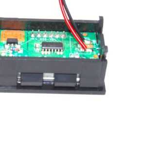 0.56inch 3.5-30V Two Wire DC Voltmeter Blue