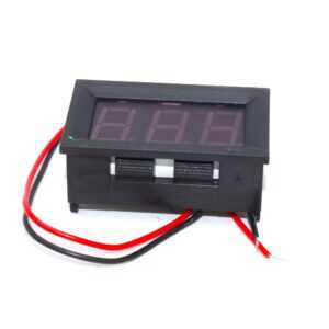 0.56inch 3.5-30V Two Wire DC Voltmeter Blue