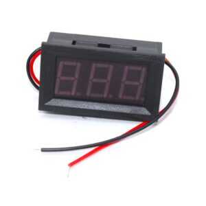 0.56inch 3.5-30V Two Wire DC Voltmeter Blue