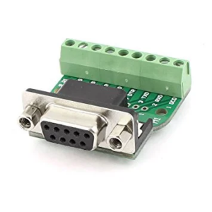 Rs232 485 Pin 9pin 457555 - Serial DB9 RS232/485 9 pin Terminal Female Nut