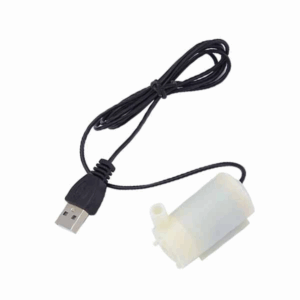 White Mute Sounds Mini Submersible Pump DC 3-5V with USB
