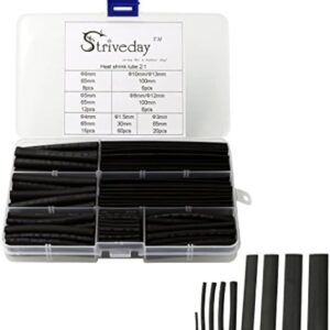 Shrink Tube - 140pcs black heat shtink kit