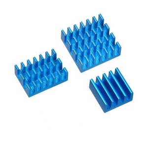 6mm Heat Sink - Blue 4 in 1 Heat Sink Set Aluminum for Raspberry Pi 4B  1pcs  14*14*6mm 1pcs  15*10*5mm 1pcs  8.8*8.8*5mm ...