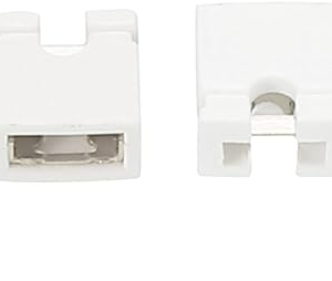 2.54mm Board - 2.54mm Standard Circuit Board Computer Jumper Cap Shunts Short Circuit Cap White(Pack of 5)