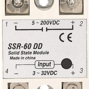 Ssr-60dd Relay 200v - 5-200V SSR-60DD Solid State Relay