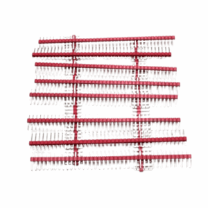 2.54mm Single Row Male 1X40 Pin Header Strip RED (Pack of 10 )
