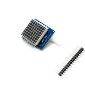 Matrix LED Shield V1.0.0 for WEMOS D1 Mini 8x8 Matrix Lattice Red LED Module