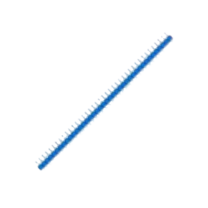 2.54mm Single Row Male 1X40 Pin Header Strip blue (Pack of 10 )