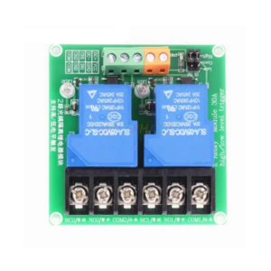 2 Channel Relay Module 30A with Optocoupler Isolation 12V  Supports High and Low Triger （with Guide Rail）