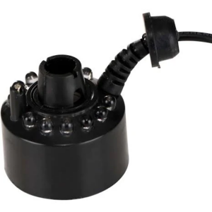 Dc24v Led 20mm - Black  Plastic DC24V 20MM 12LED Air Humidifier Mist Maker Nebulizer